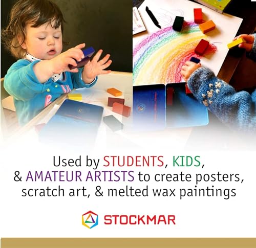 Stockmar Beeswax Block Crayon Set - Break-Proof & Non Toxic Crayons for Kids & Artists (32 pcs) - Image 2
